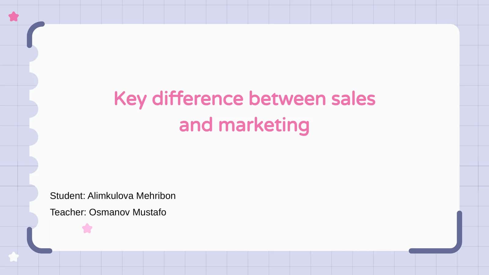 Key difference between sales and marketing 1