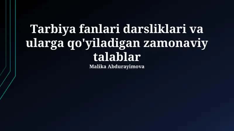 Innovatsion pedagogik yondashuvlar 1
