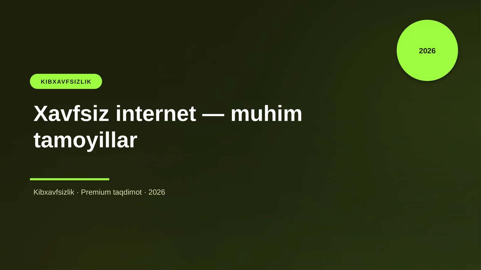 Xavfsiz internet — muhim tamoyillar 1