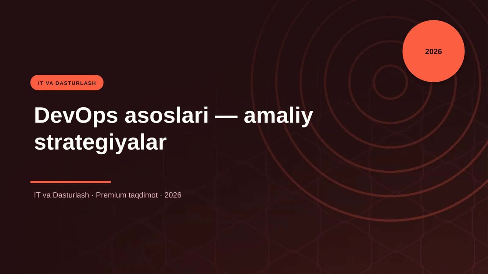 DevOps asoslari — amaliy strategiyalar 1