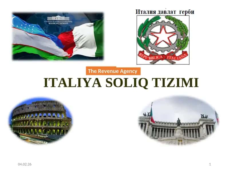 ITALIYA SОLIQ TIZIMI 1