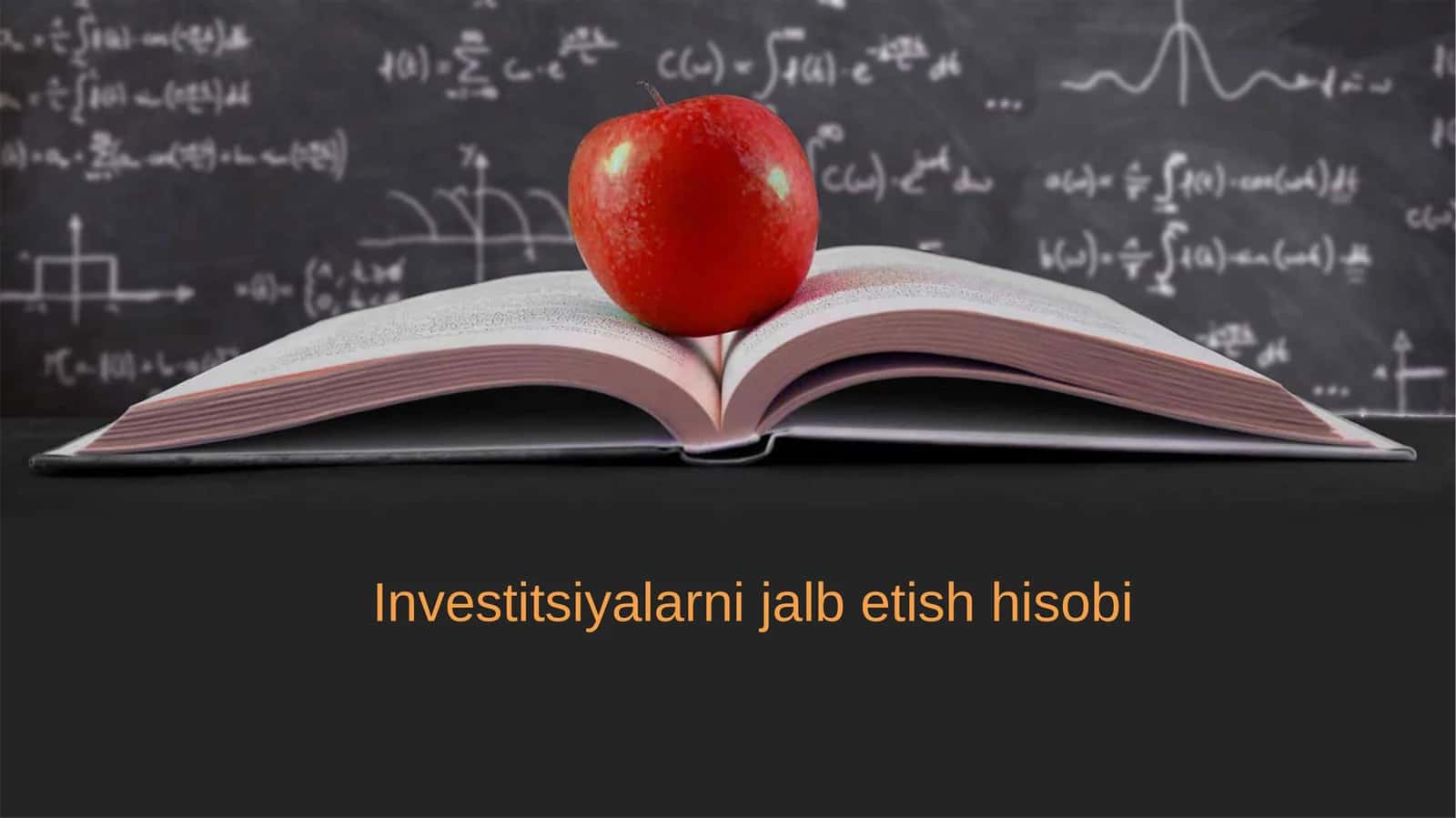 Investitsiyalarni jalb etish hisobi 1