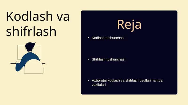 Kodlash va shifrlash 1