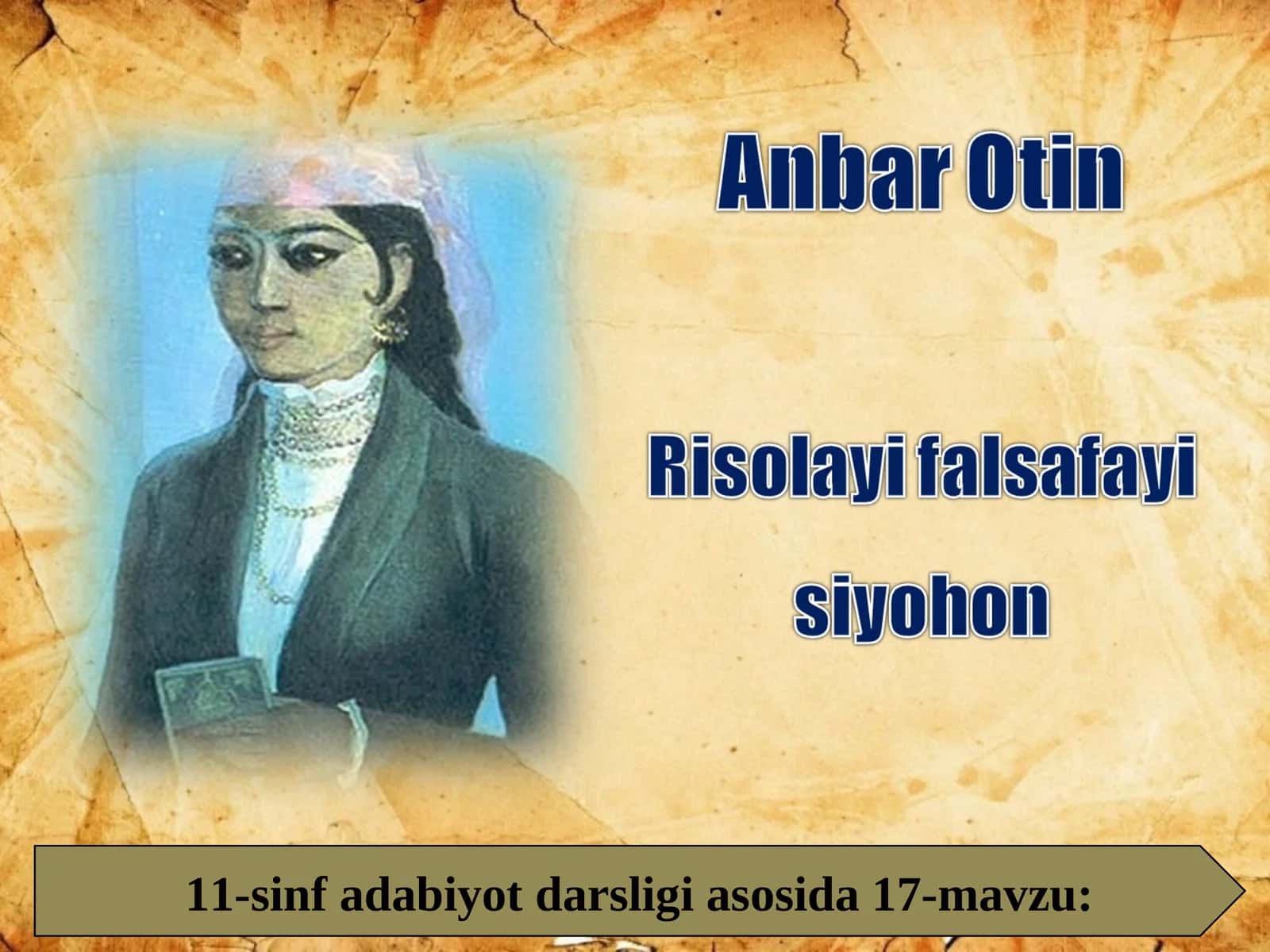 «RISOLAYI FALSAFAYI SIYOHON»DAN 1
