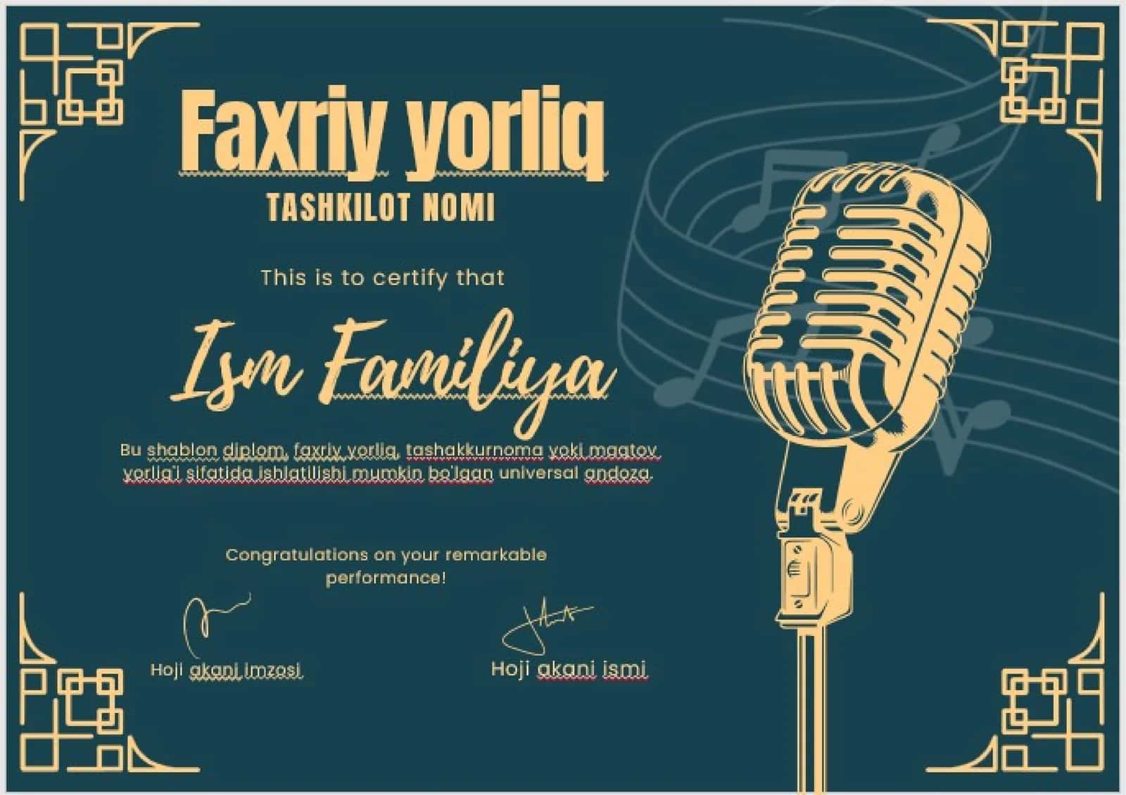 Faxriy yorliq 1