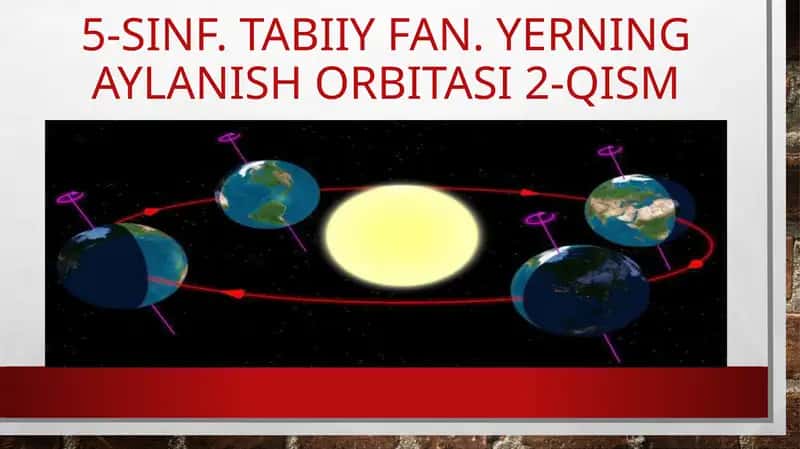 Yerningaylanish orbitasi 1