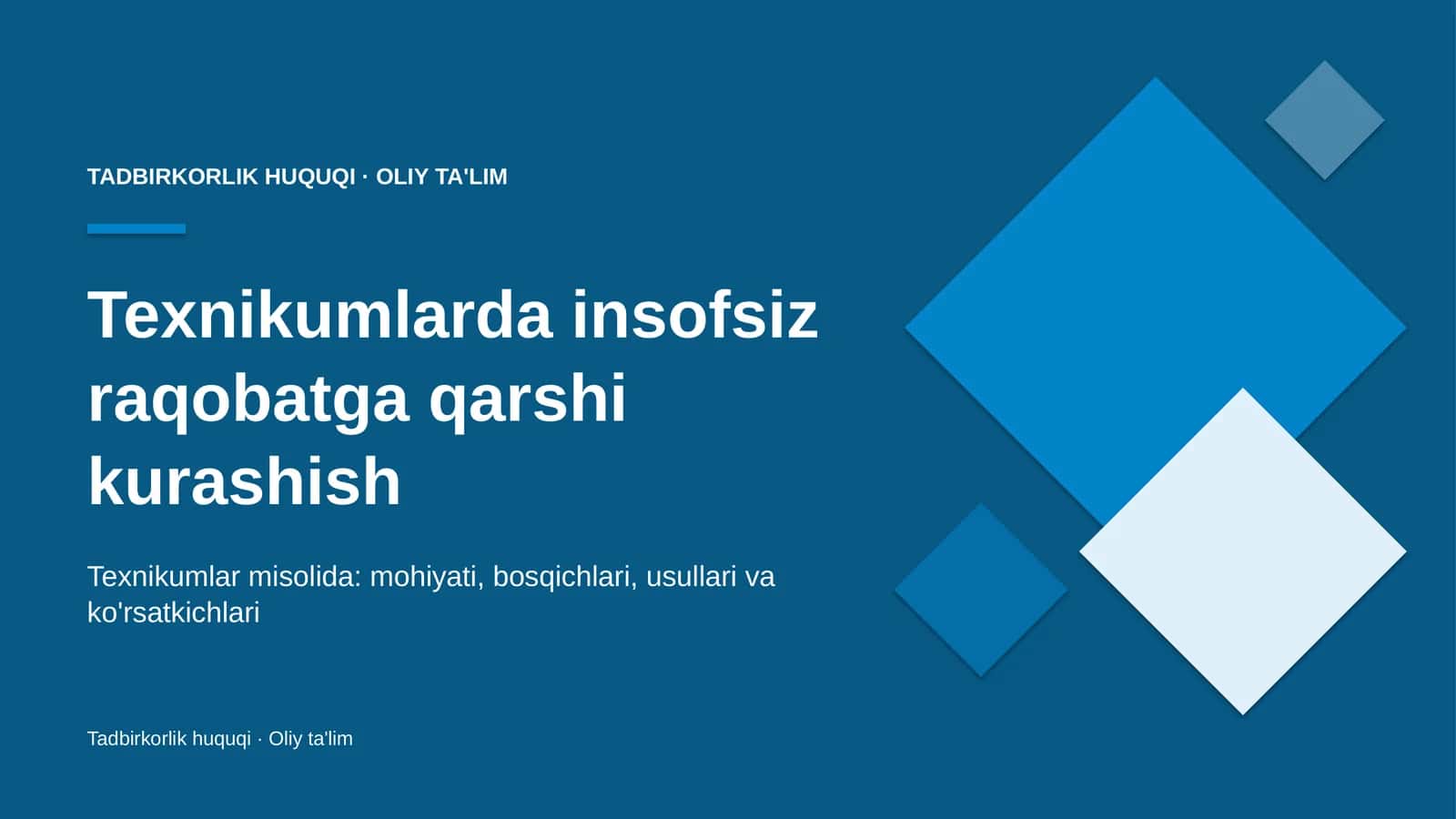texnikumlarda insofsiz raqobatga qarshi kurashish 7712 1