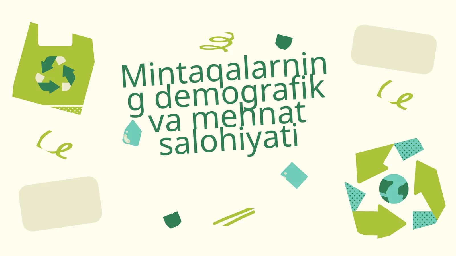 Mintaqalarning demografik va mehnat salohiyati 1