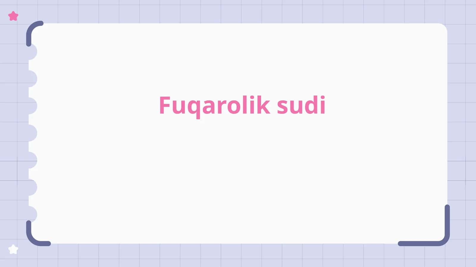 Fuqarolik sudi 1