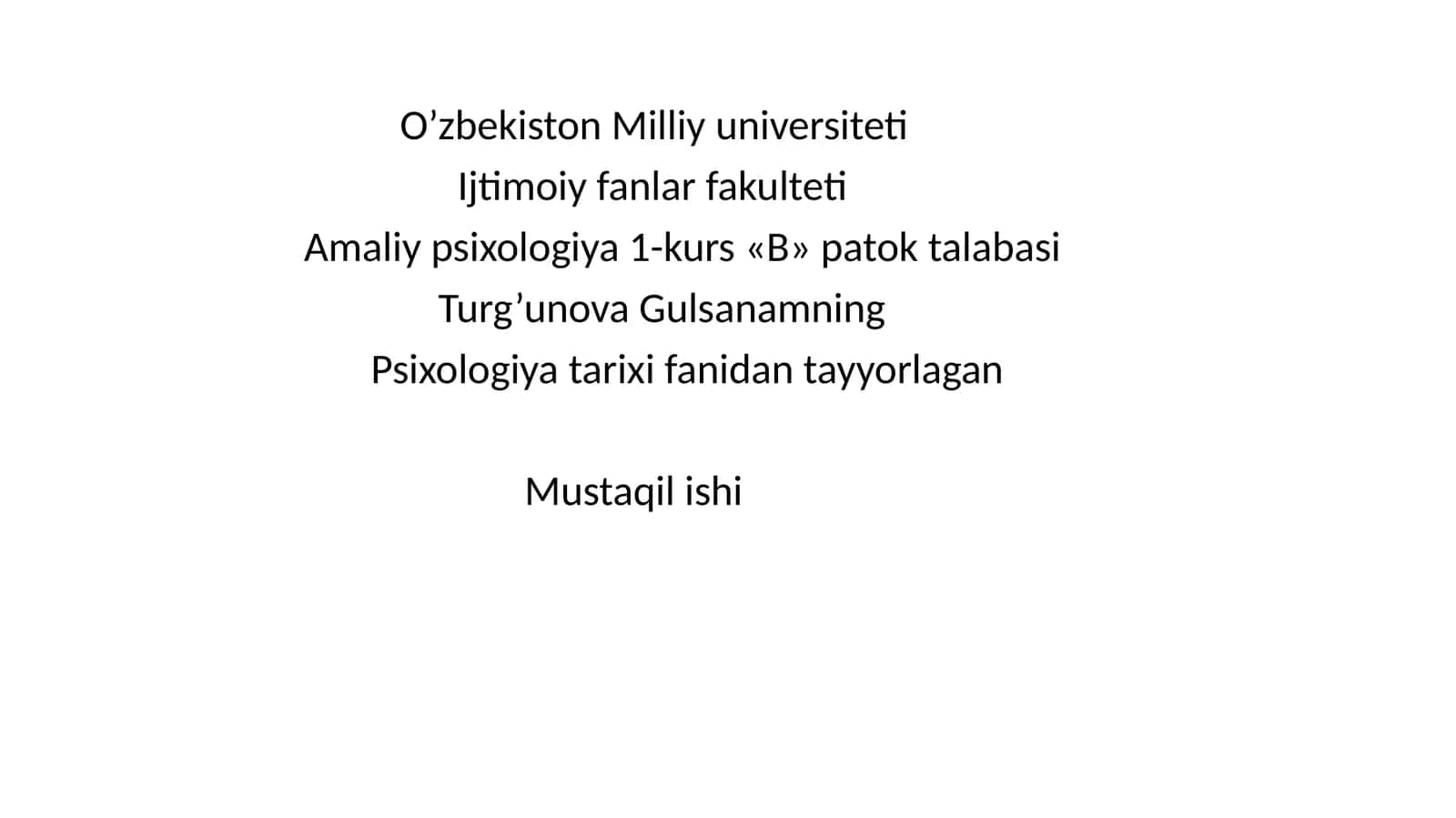 Karl Yungning analitik psixologiyasi 1