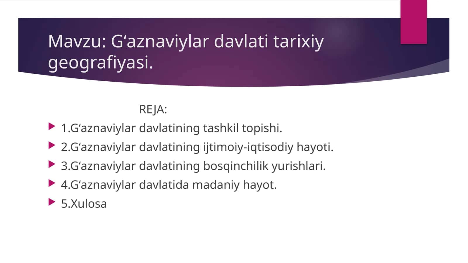 Gʻaznaviylar davlati tarixiy geografiyasi 1
