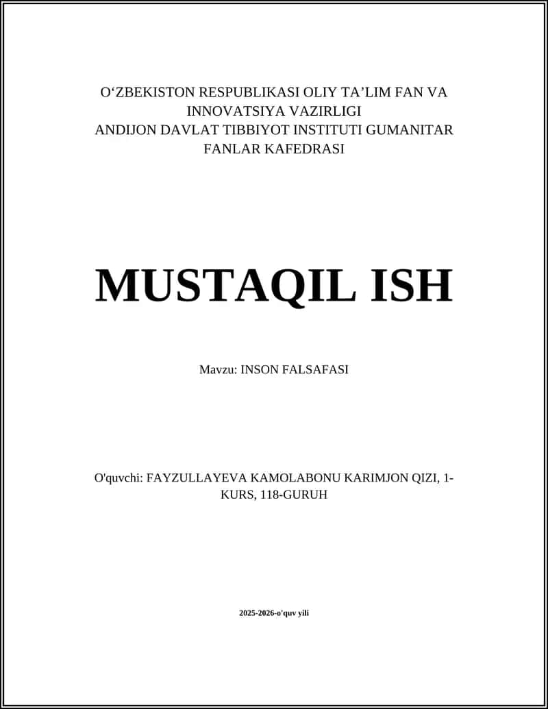 INSON FALSAFASI 1