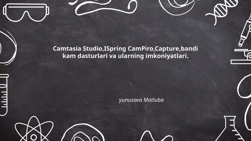 Camtasia Studio, ISpring CamPro, Capture 1