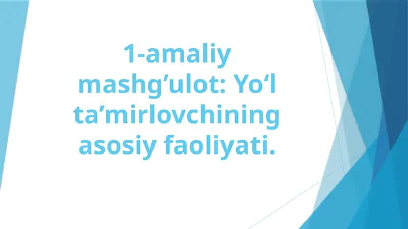 Temir yo‘l ta’mirlovchisi 1