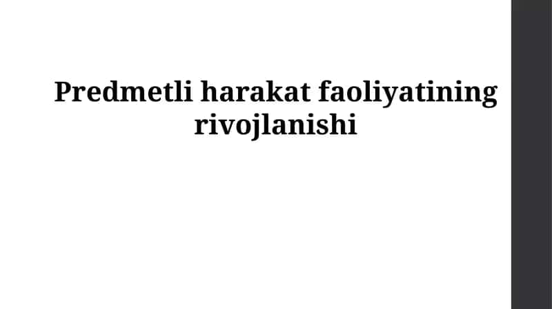 Ob'ektiv-amaliy faoliyatning mohiyati 1