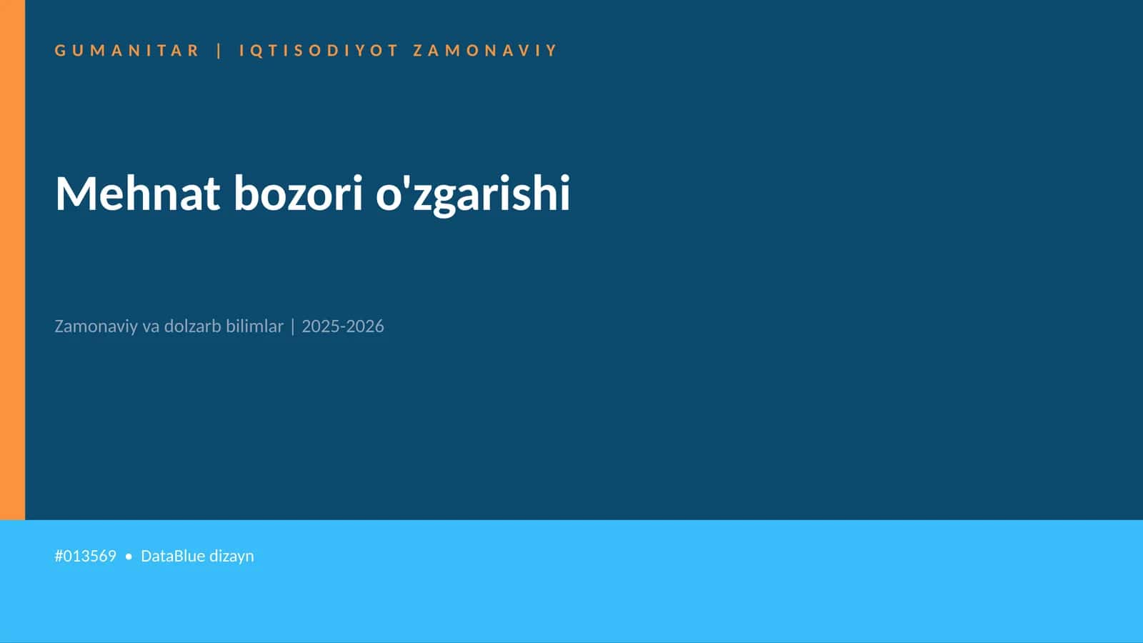 Mehnat bozori o'zgarishi 1