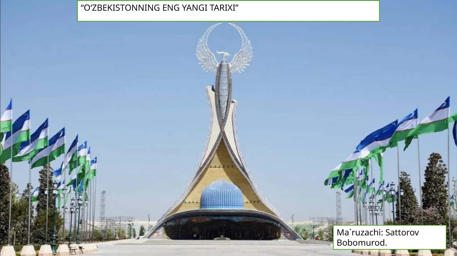 O‘zbekistonning eng yangi tarixi 1
