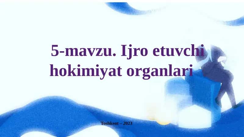 Ijro etuvchi hokimiyat organlari 1