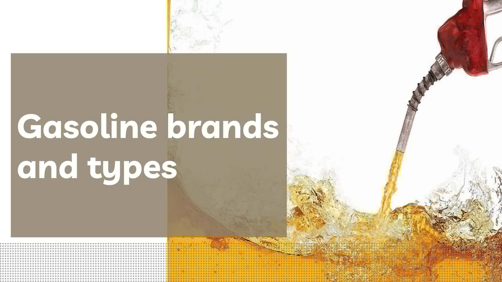 Gasoline brands and types 1