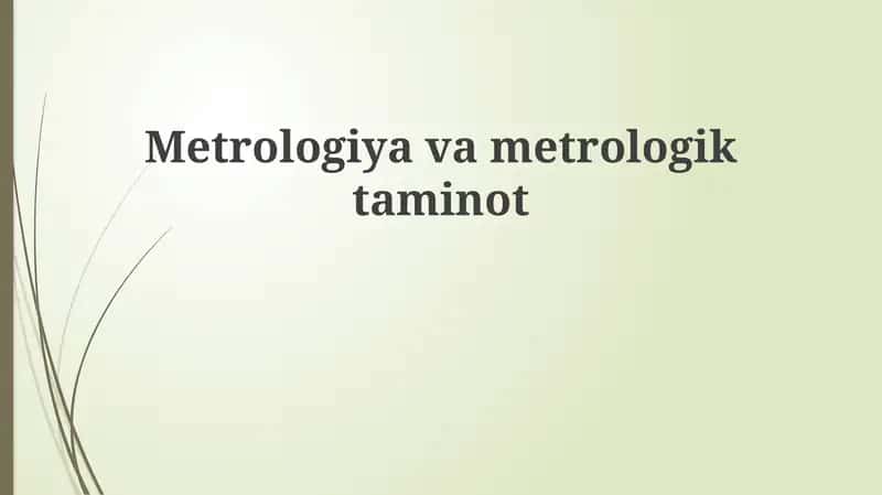 Metrologiyavametrologiktaminot 1