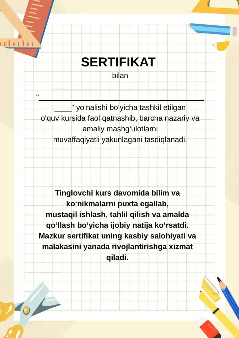 Sertifikat 1