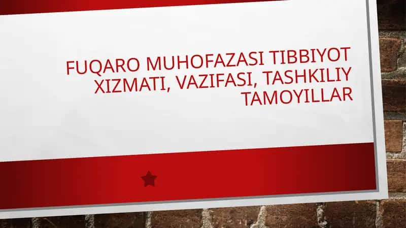 Fuqaromuhofazasi tibbiyot xizmati 1