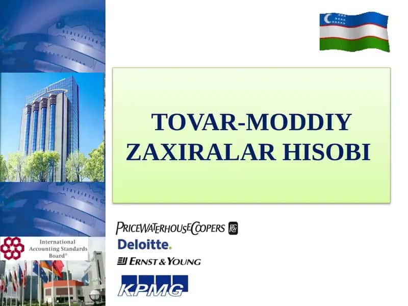 TOVAR-MODDIYZAXIRALAR HISOBI 1