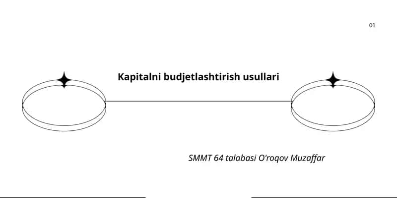 Kapitalni budjetlashtirish usullari 1