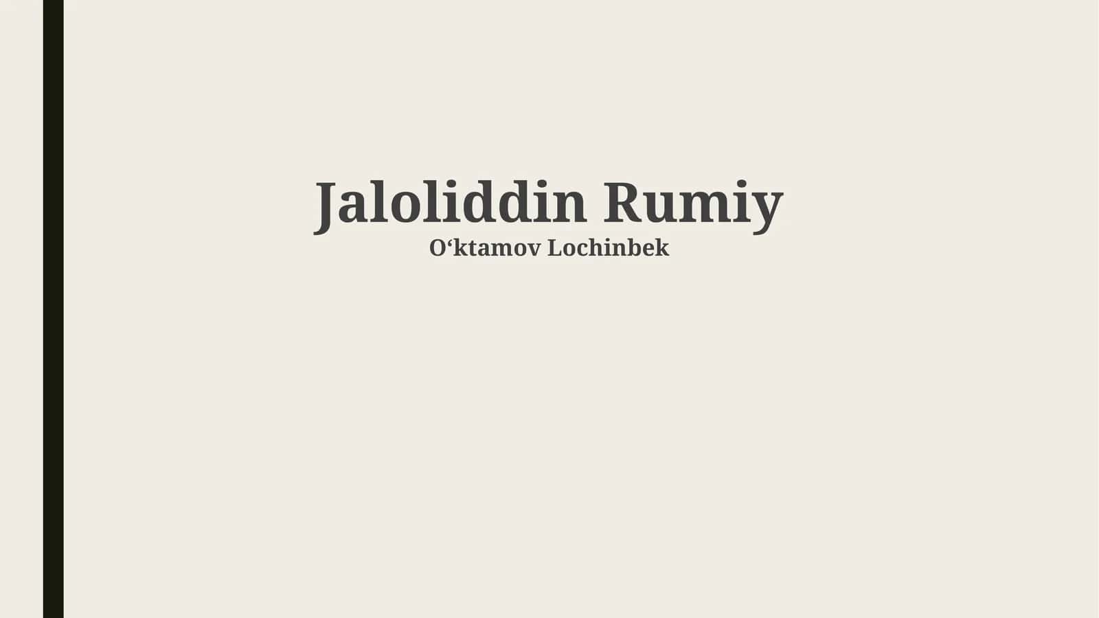 Jaloliddin Rumiy 1