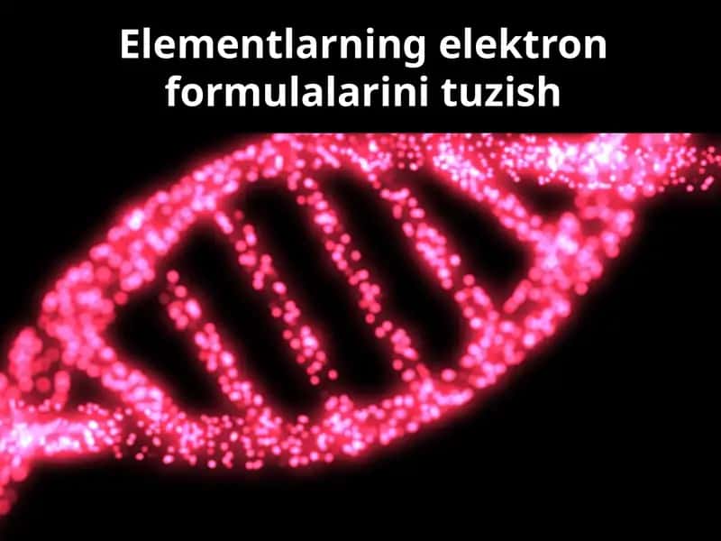 Elementlarning elektron formulalari 1