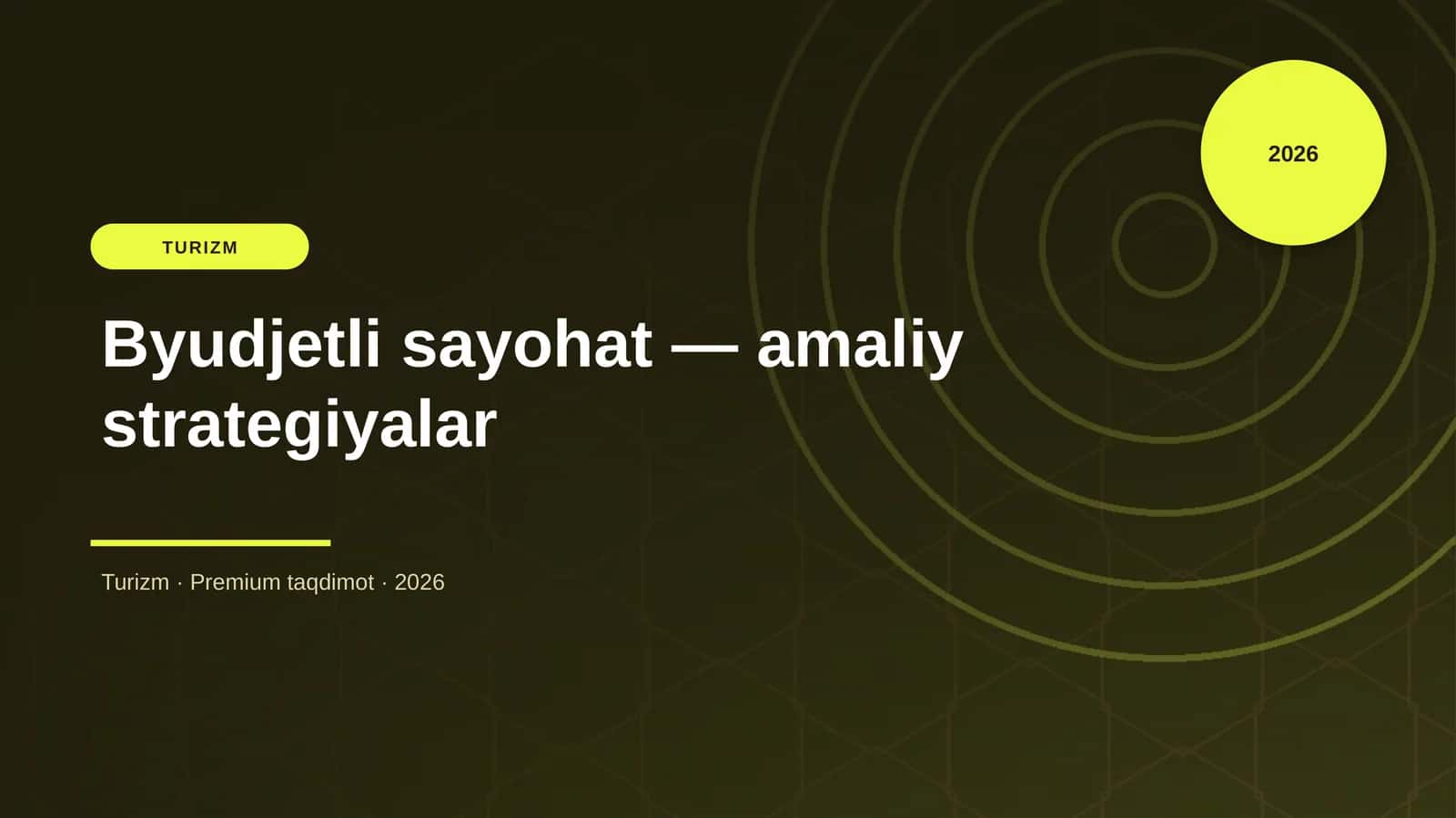 Byudjetli sayohat — amaliy strategiyalar 1