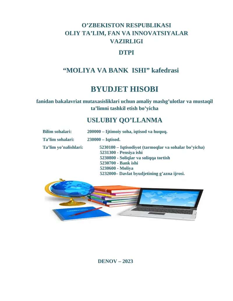 BYUDJET HISOBI 1
