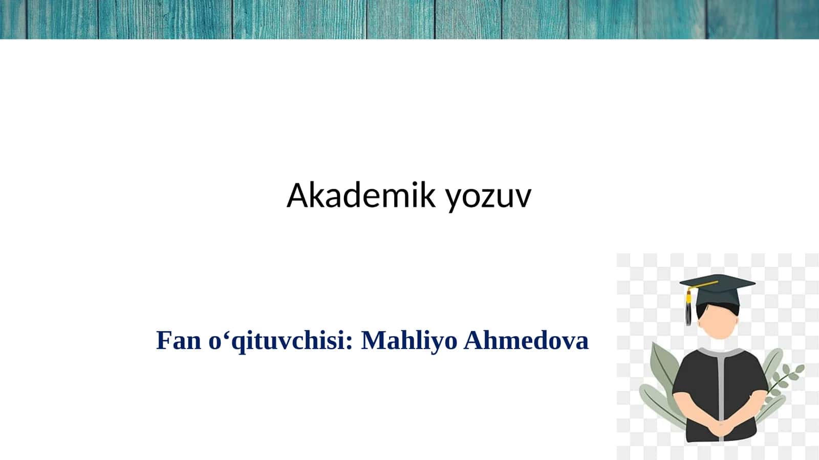 Akademik yozuv 1