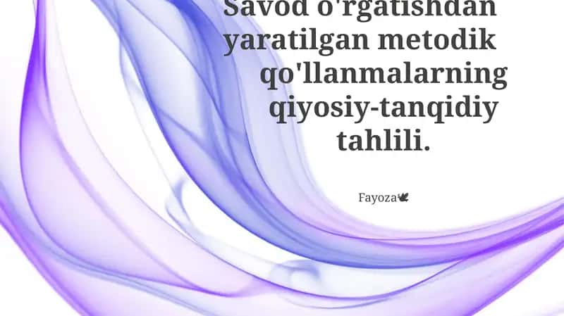 Metodika Qo'llanmasi Tahlili 1