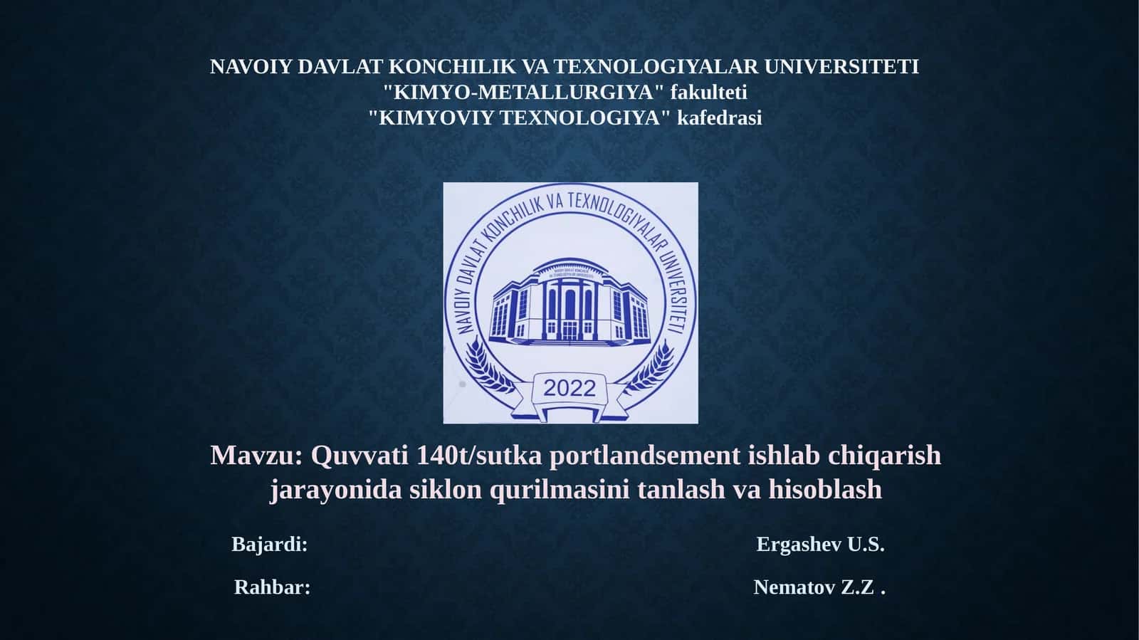 Quvvati140t/sutka portland sement ishlab chiqarish 1