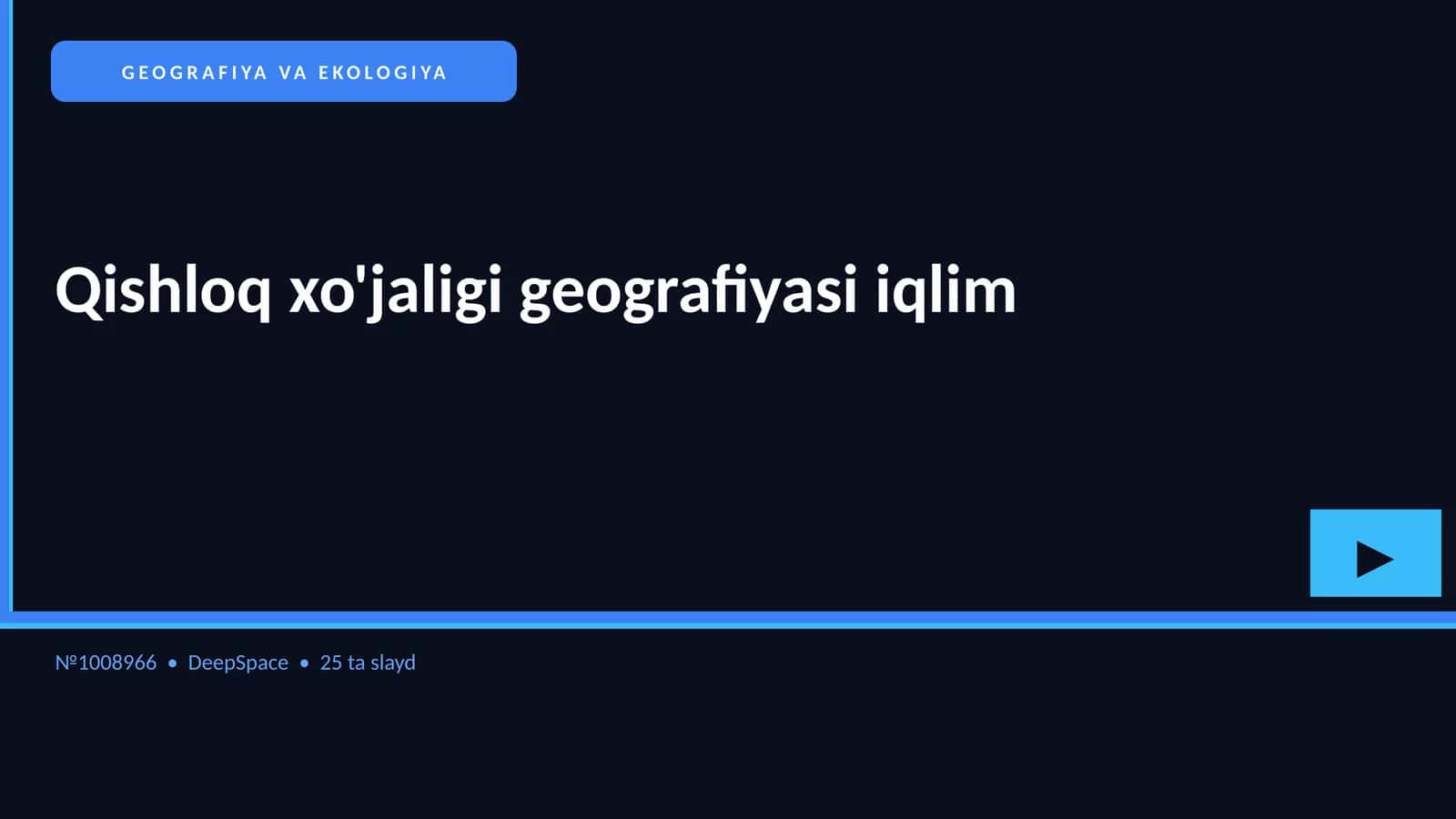Qishloq xo'jaligi geografiyasi iqlim 1