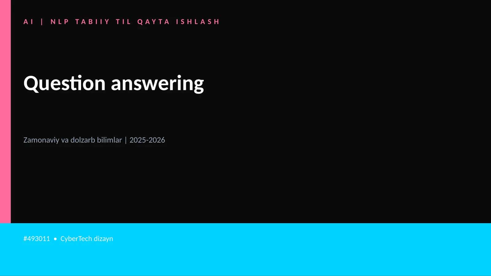Question answering 1