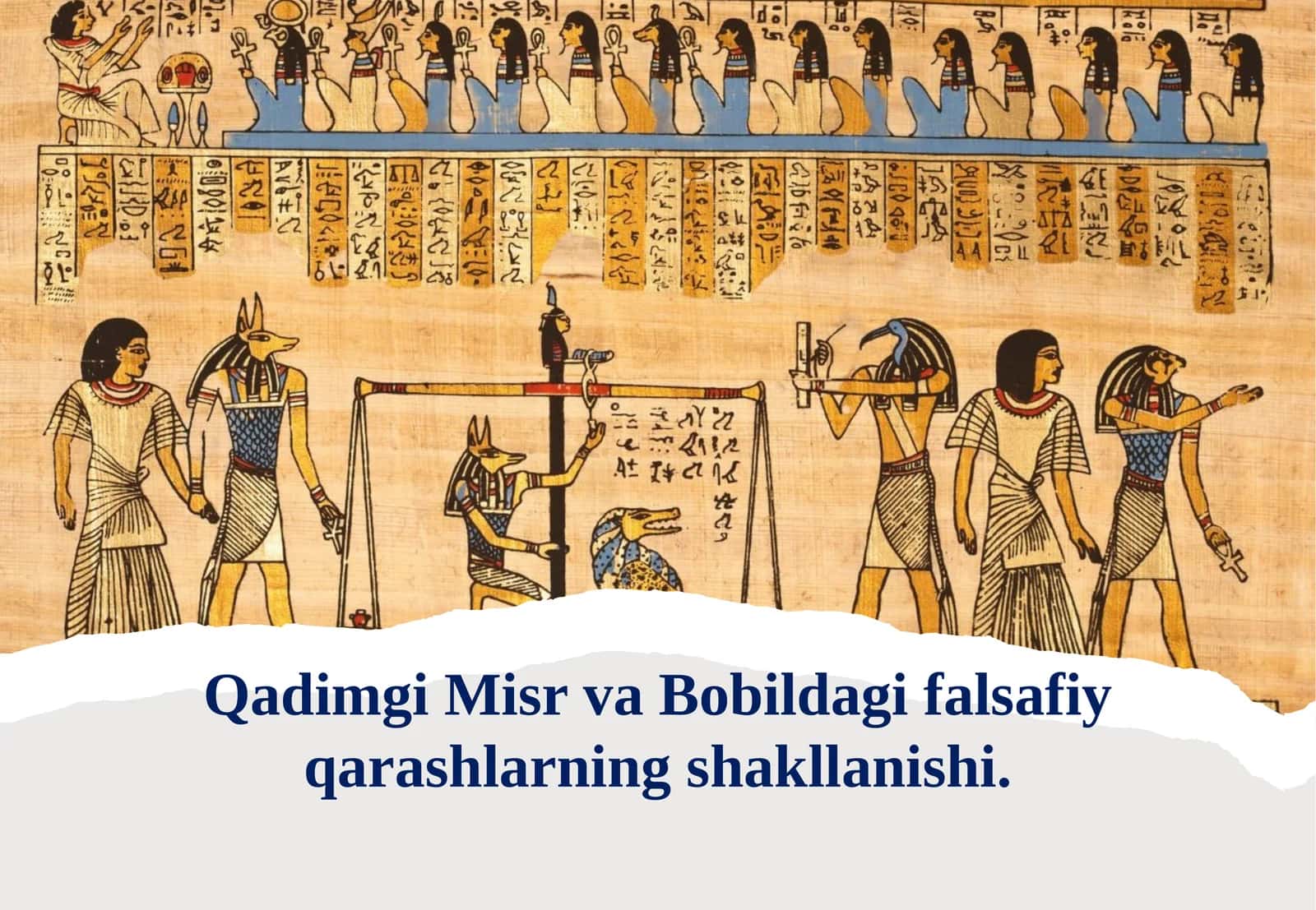 Qadimgi Misr va Babil dagi falsafiy qarashlarning shakllanishi 1
