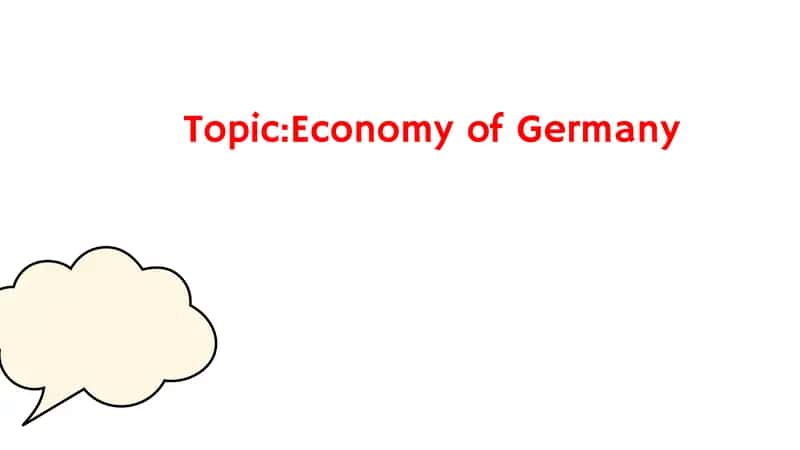 Economy of Germany 1