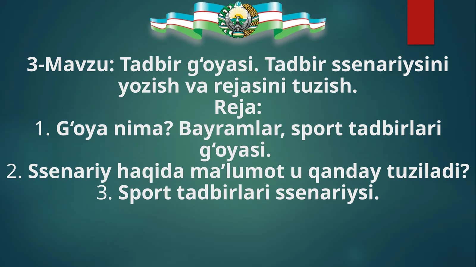 G‘oyanima? Bayramlar, sport tadbirlari g‘oyasi 1