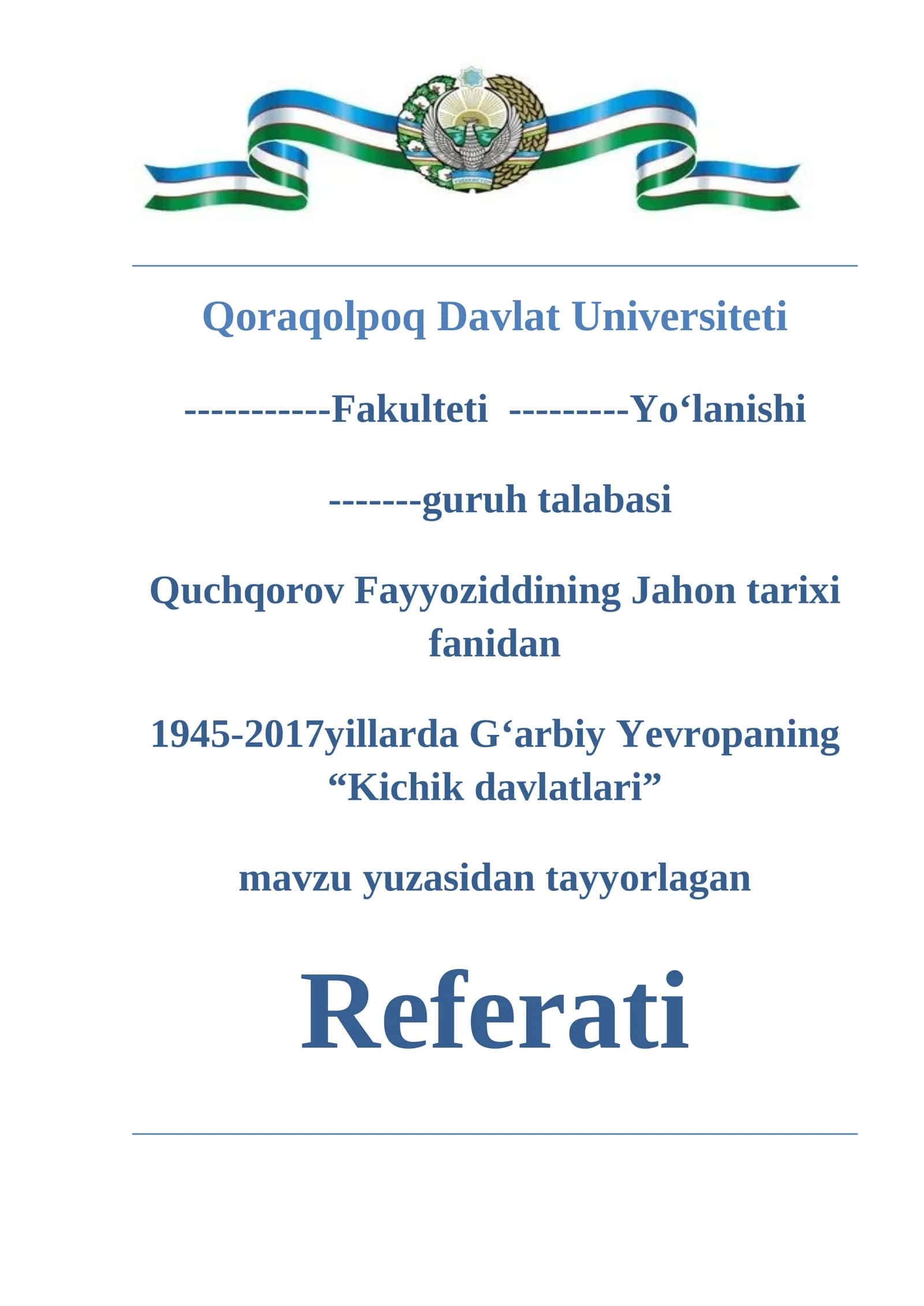 1945—2017 yillarda Gʻarbiy Yevropaning kichik davlatlari 1