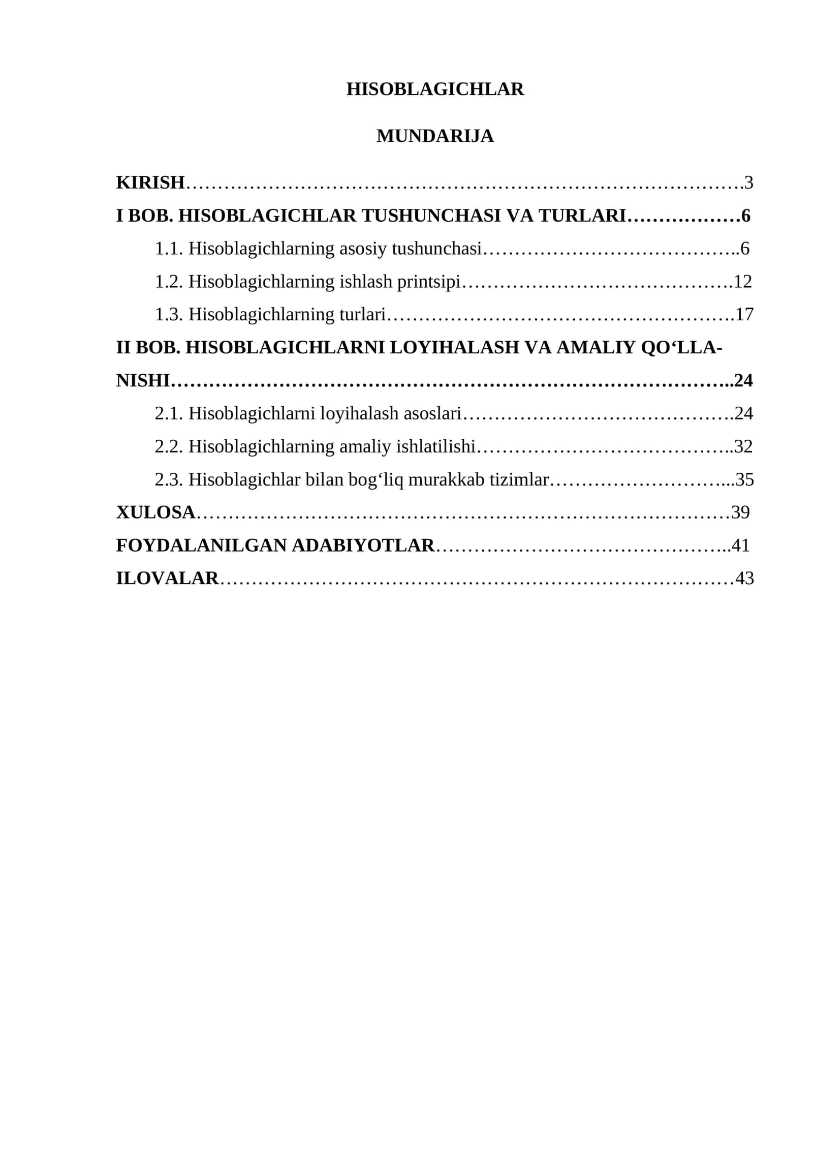 HISOBLAGICHLAR 1
