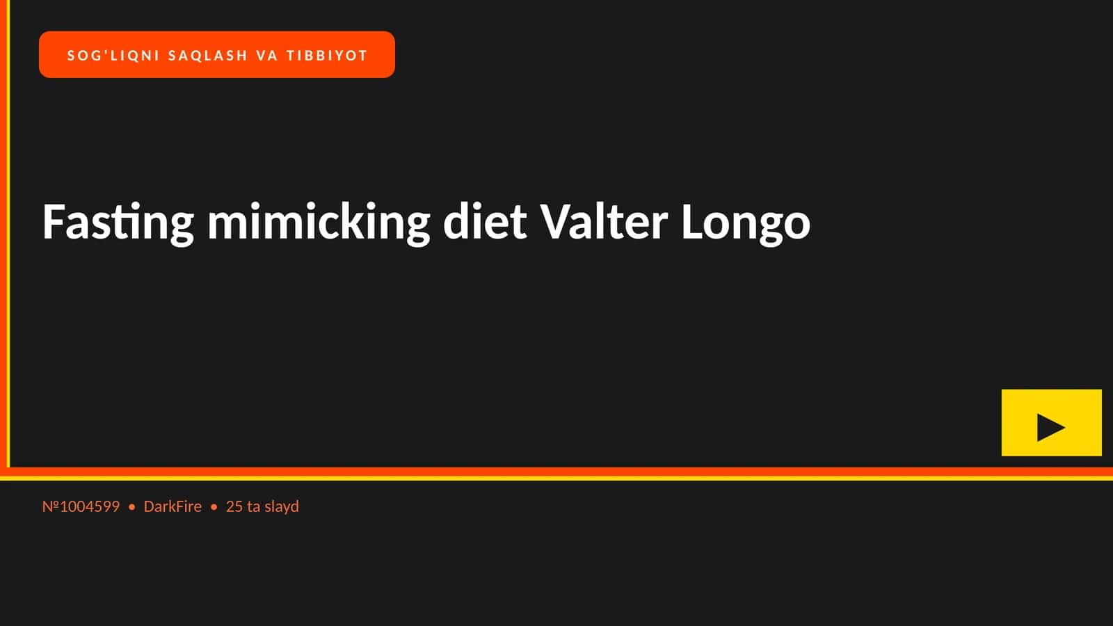 Fasting mimicking diet Valter Longo 1