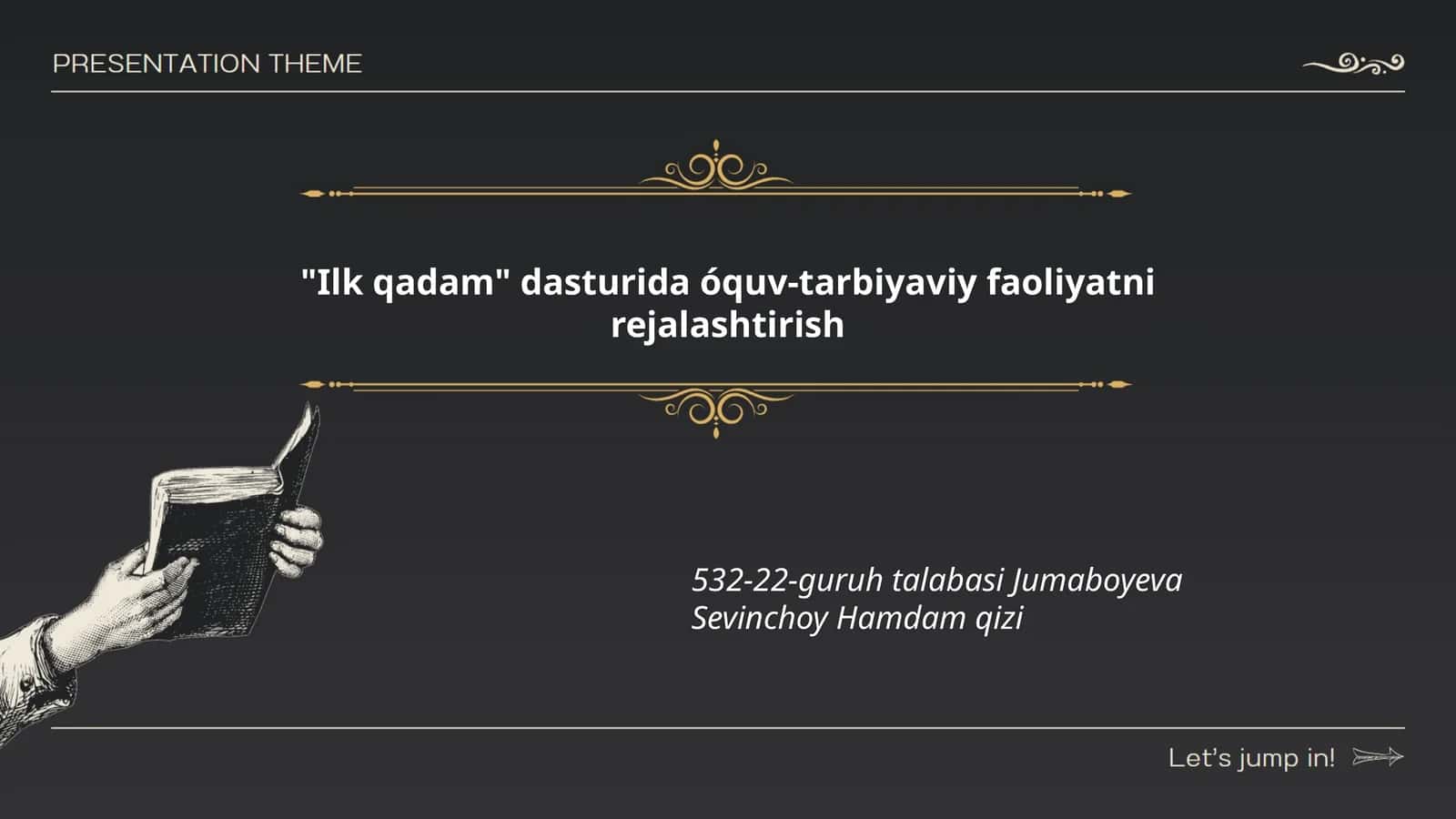Ilk qadam Dasturi 1