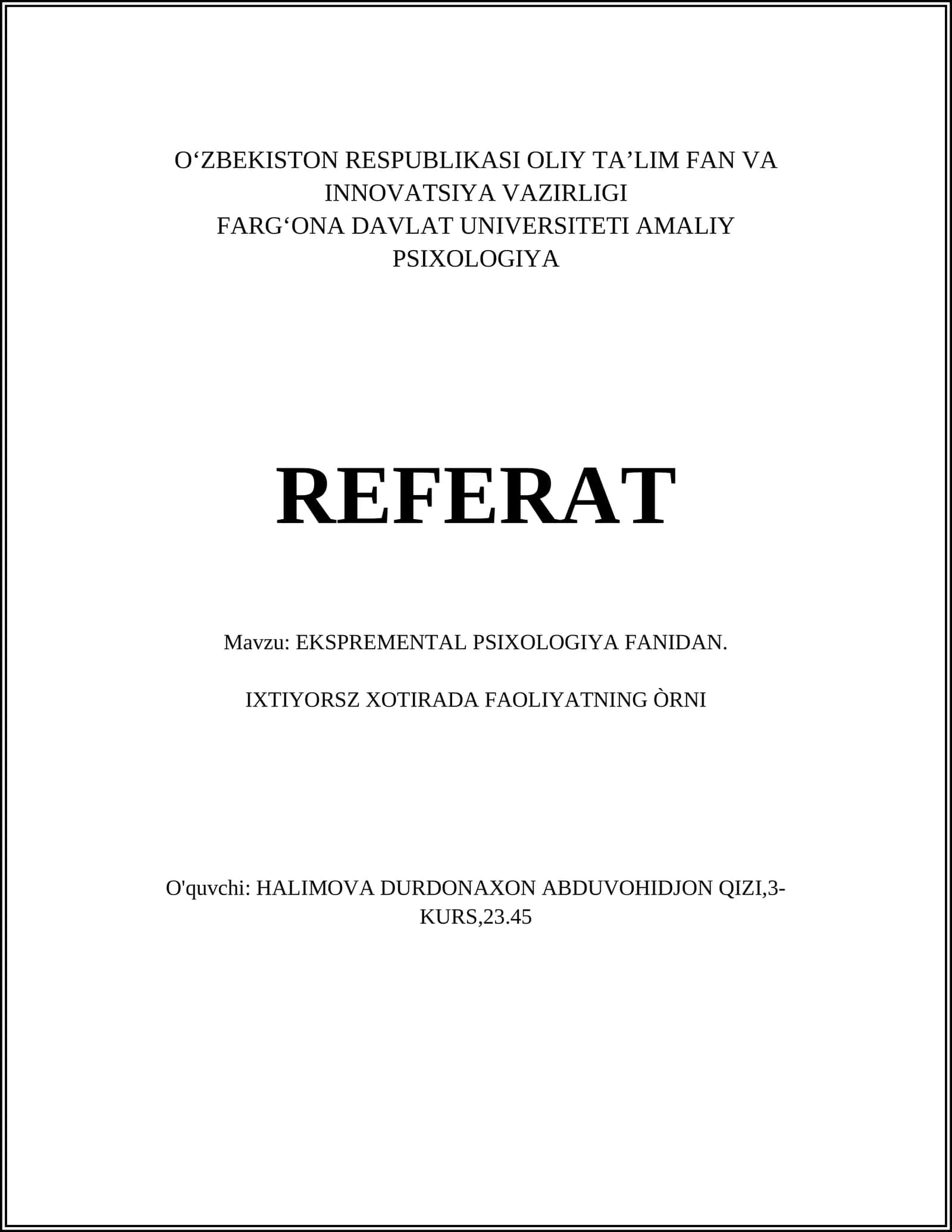 AMALIY PSIXOLOGIYA REFERAT 1
