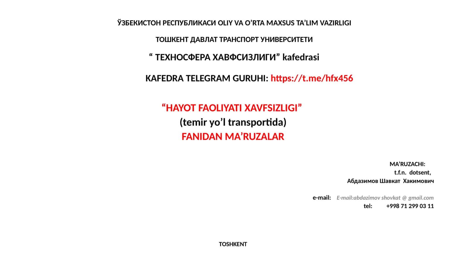 Elektr xavfsizligini ta'minlovchi usullar va vositalar 1
