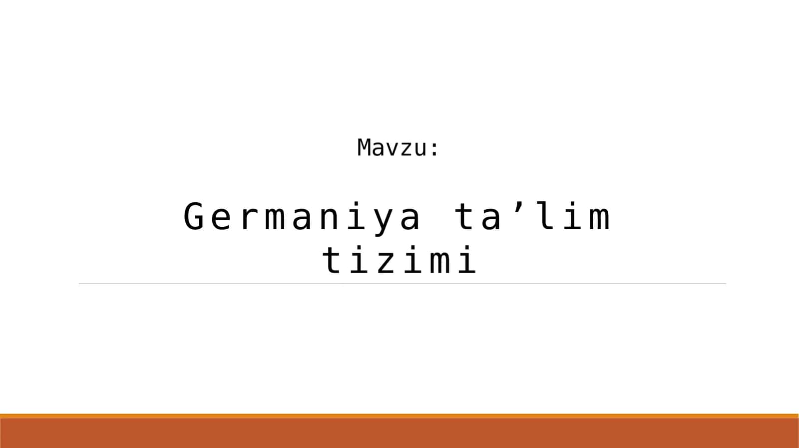 Germaniya ta’lim tizimi 1