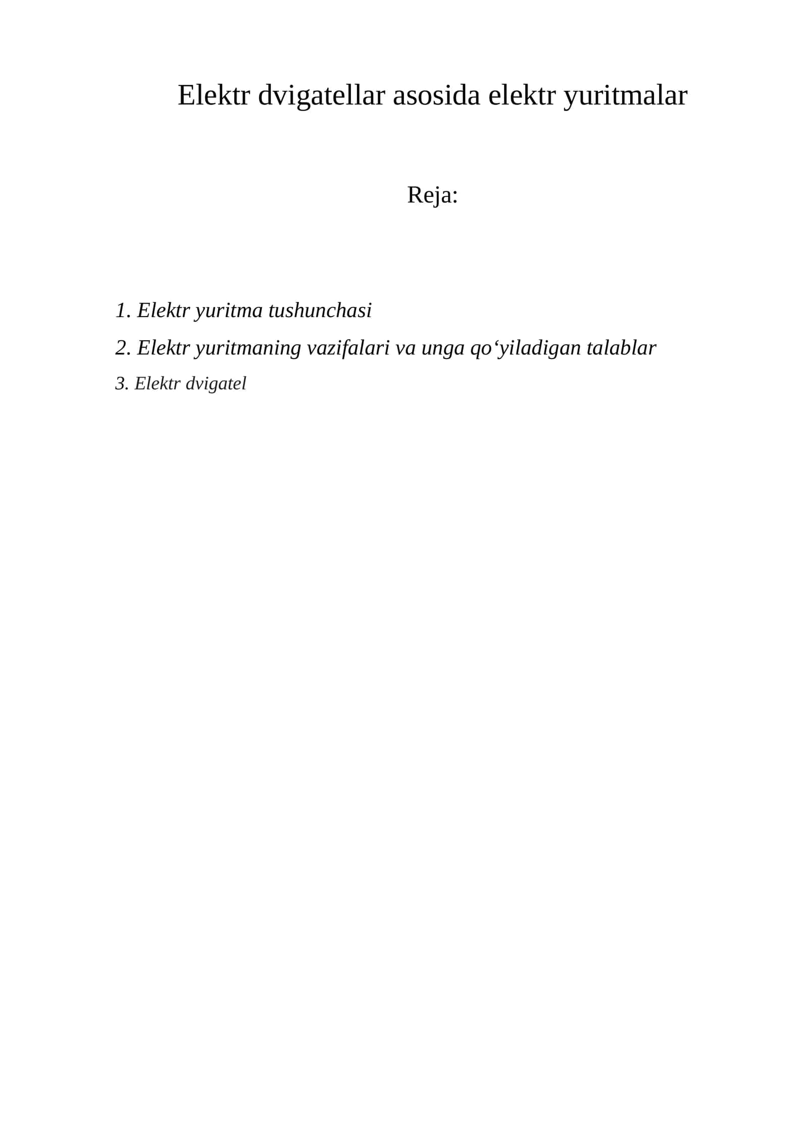 Elektr yuritmalarni ishlab chiqarish mashinasi 1