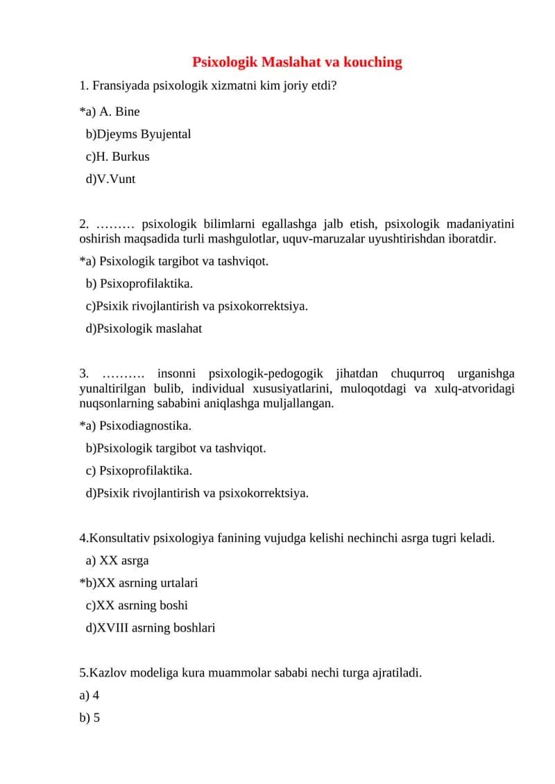 Psixologik Maslahat va kouching 1