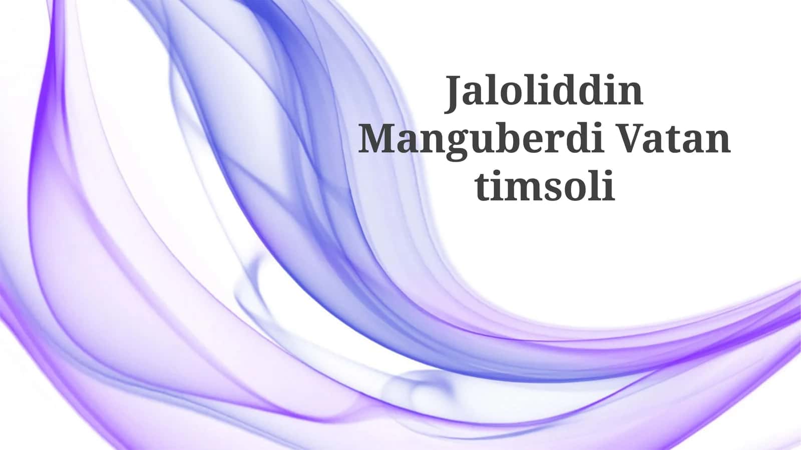 Jaloliddin Manguberdi Vatantimsoli 1